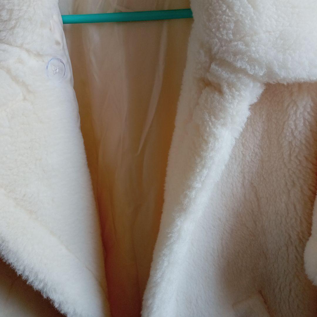 lilirena　ボアポンチョ　　ホワイト