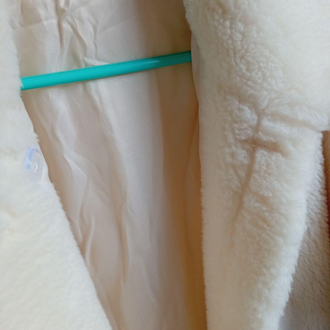 lilirena　ボアポンチョ　　ホワイト