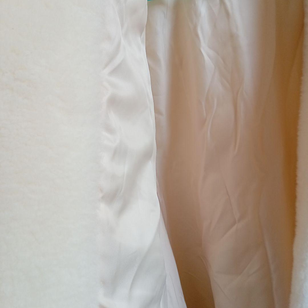 lilirena　ボアポンチョ　　ホワイト