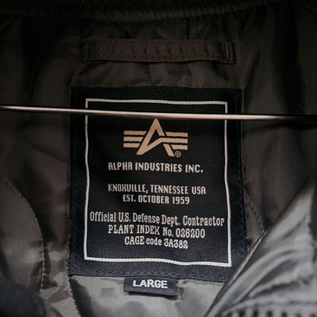 【美品】アルファ ALPHA INDUSTRIES　フライトジャケット　カーキ