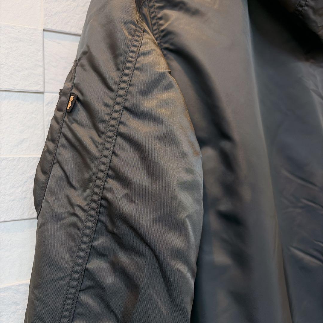 【美品】アルファ ALPHA INDUSTRIES　フライトジャケット　カーキ