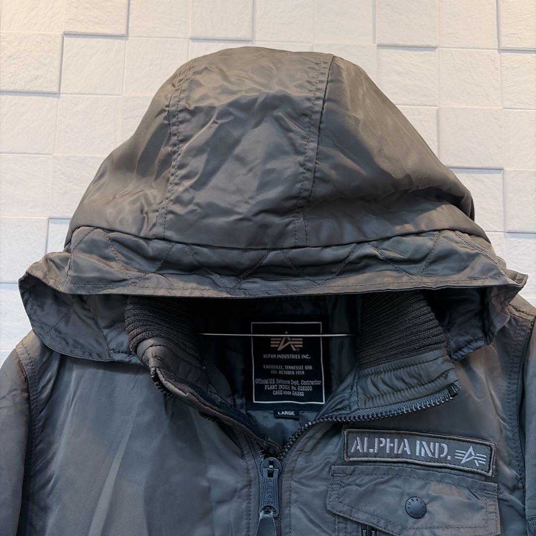 【美品】アルファ ALPHA INDUSTRIES　フライトジャケット　カーキ
