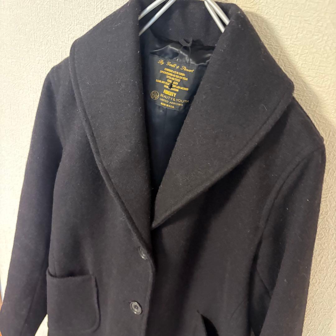 【未使用タグ付き】フィデリティ×アローズ ショールカラーコートUSA製