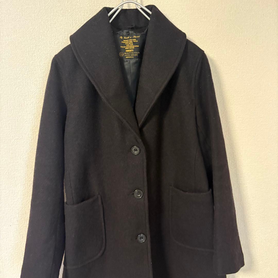 【未使用タグ付き】フィデリティ×アローズ ショールカラーコートUSA製