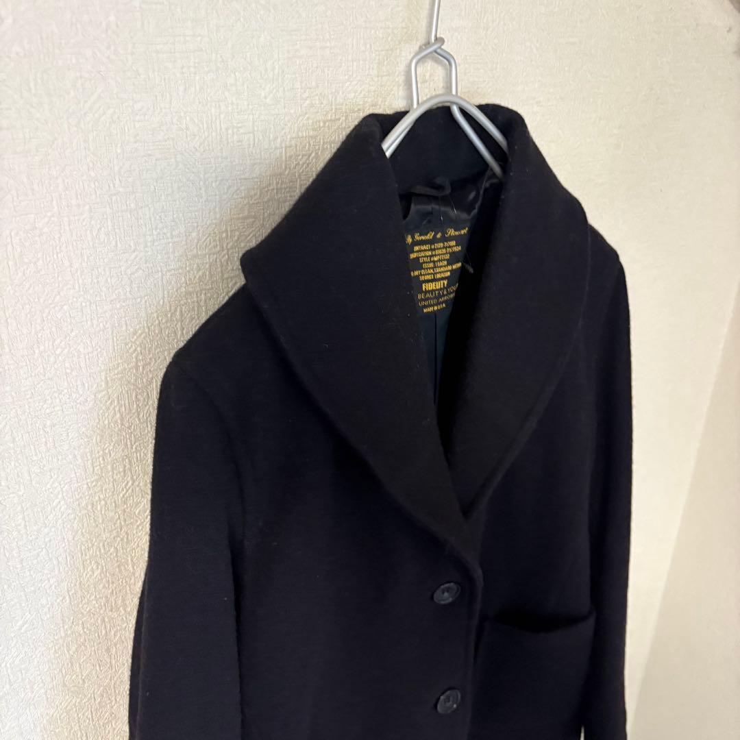 【未使用タグ付き】フィデリティ×アローズ ショールカラーコートUSA製