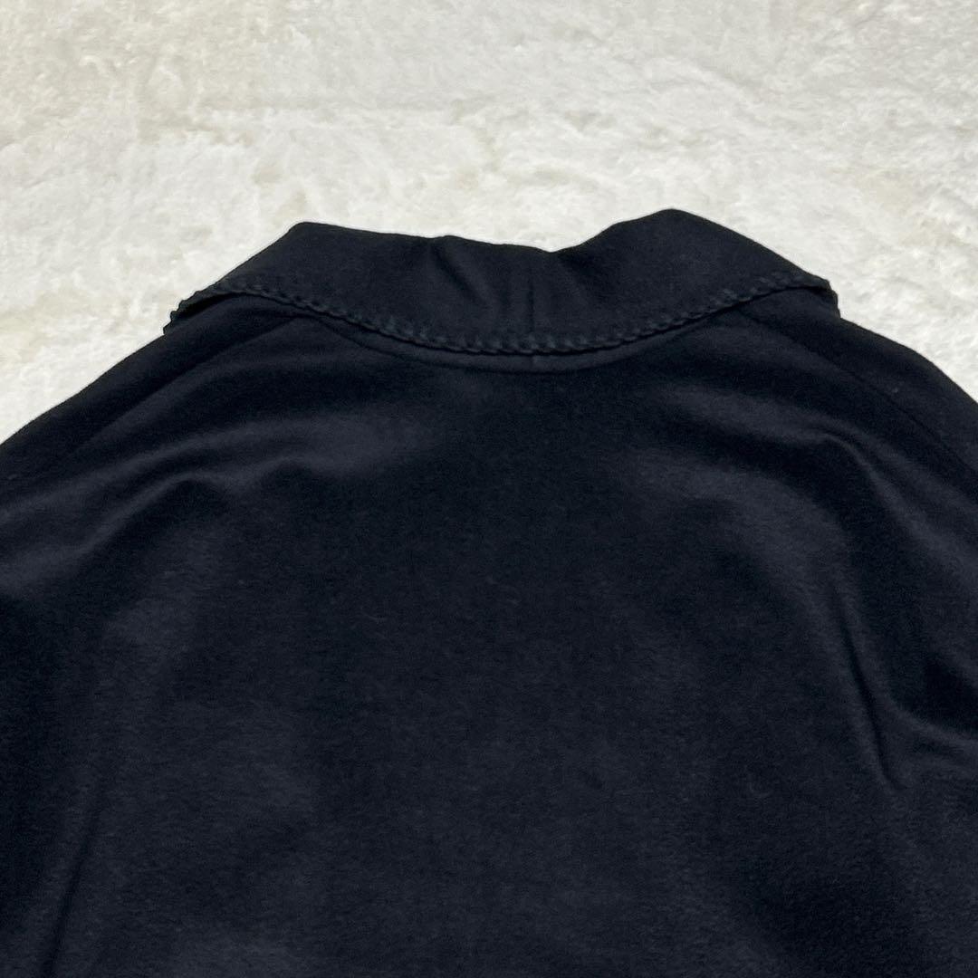 極美品 サルヴァトーレ フェラガモ カシミヤ シルク 異素材 ロングコート 羽織