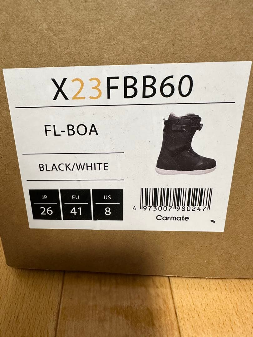 FLUX X23FBB60 スノーボードブーツ ブラック/ホワイト