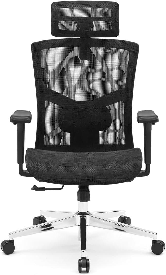 人間工学 オフィスチェア 高い通気性の全面メッシュクッション テレワーク 疲れな