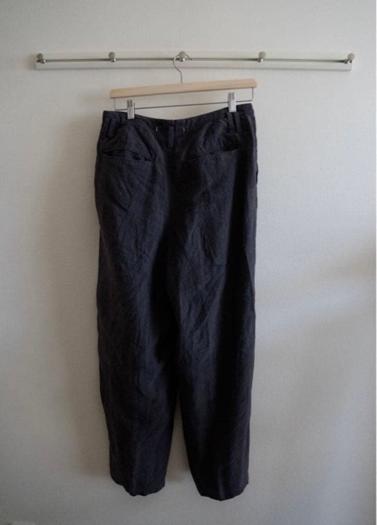 suzuki takayuki wide legged pants ストライプ