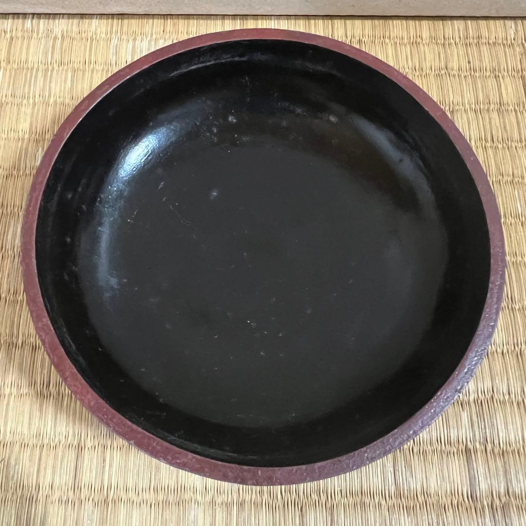 中国美術 堆朱 楼閣紋 サイズ　約　高さ6ｃｍ 幅 13ｃｍ