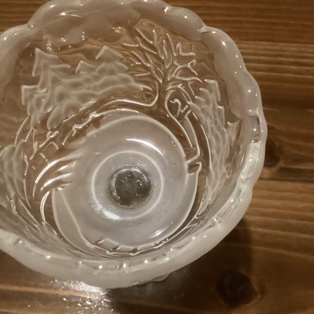 ヴィンテージ ワルサー グラス フロスト キャンドルホルダー 【ドイツ製】