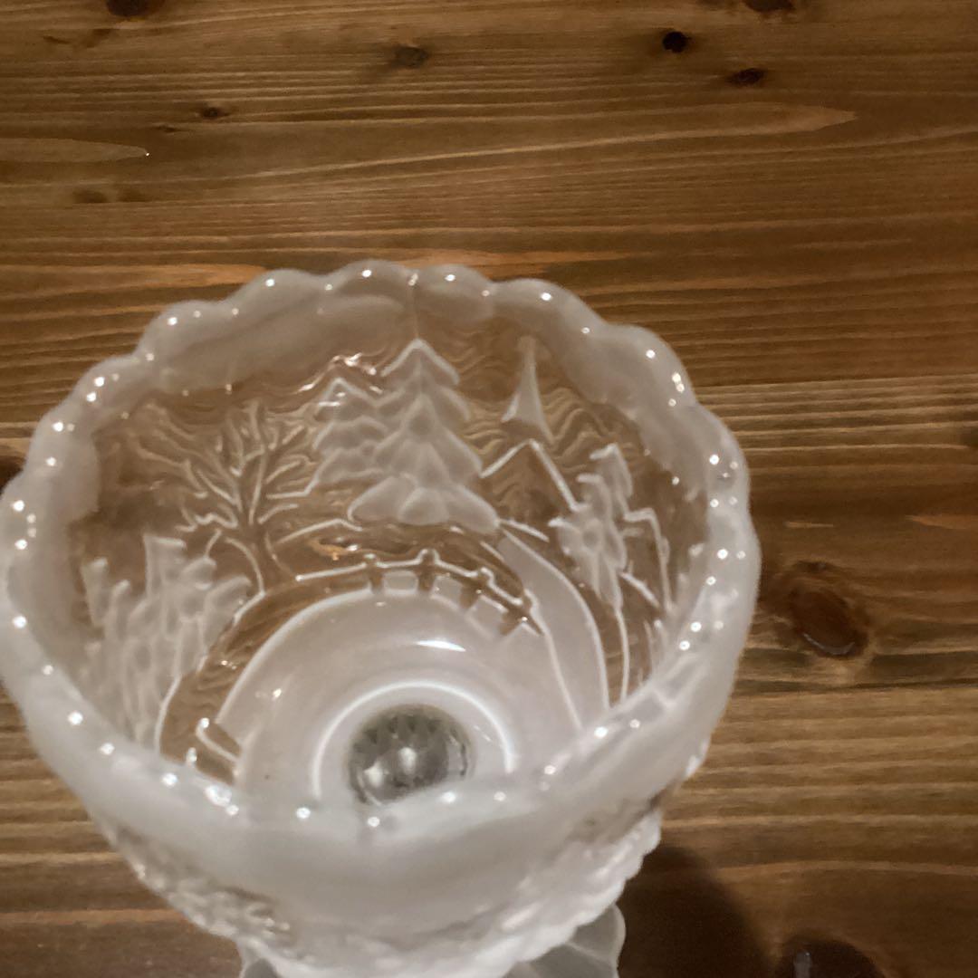 ヴィンテージ ワルサー グラス フロスト キャンドルホルダー 【ドイツ製】