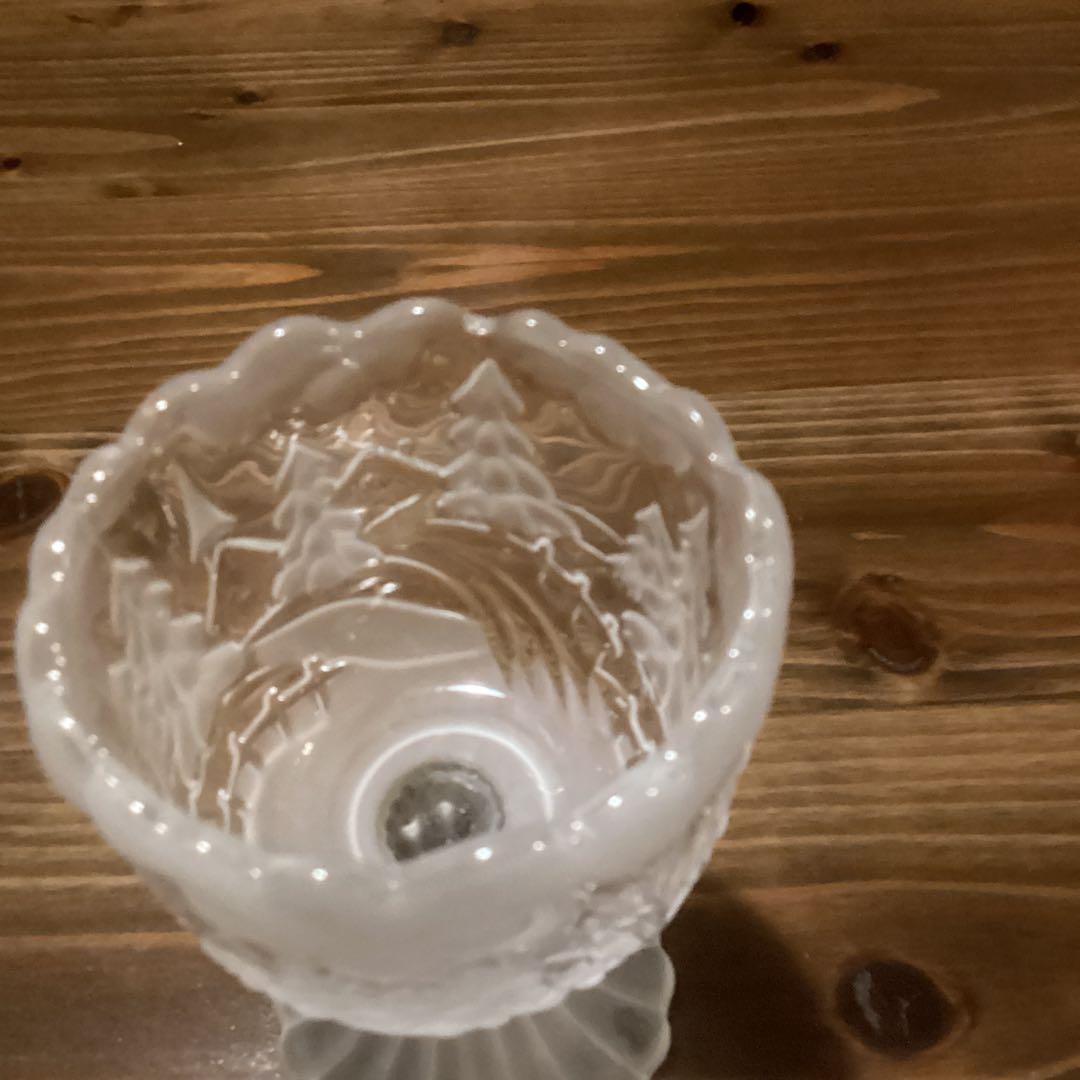 ヴィンテージ ワルサー グラス フロスト キャンドルホルダー 【ドイツ製】