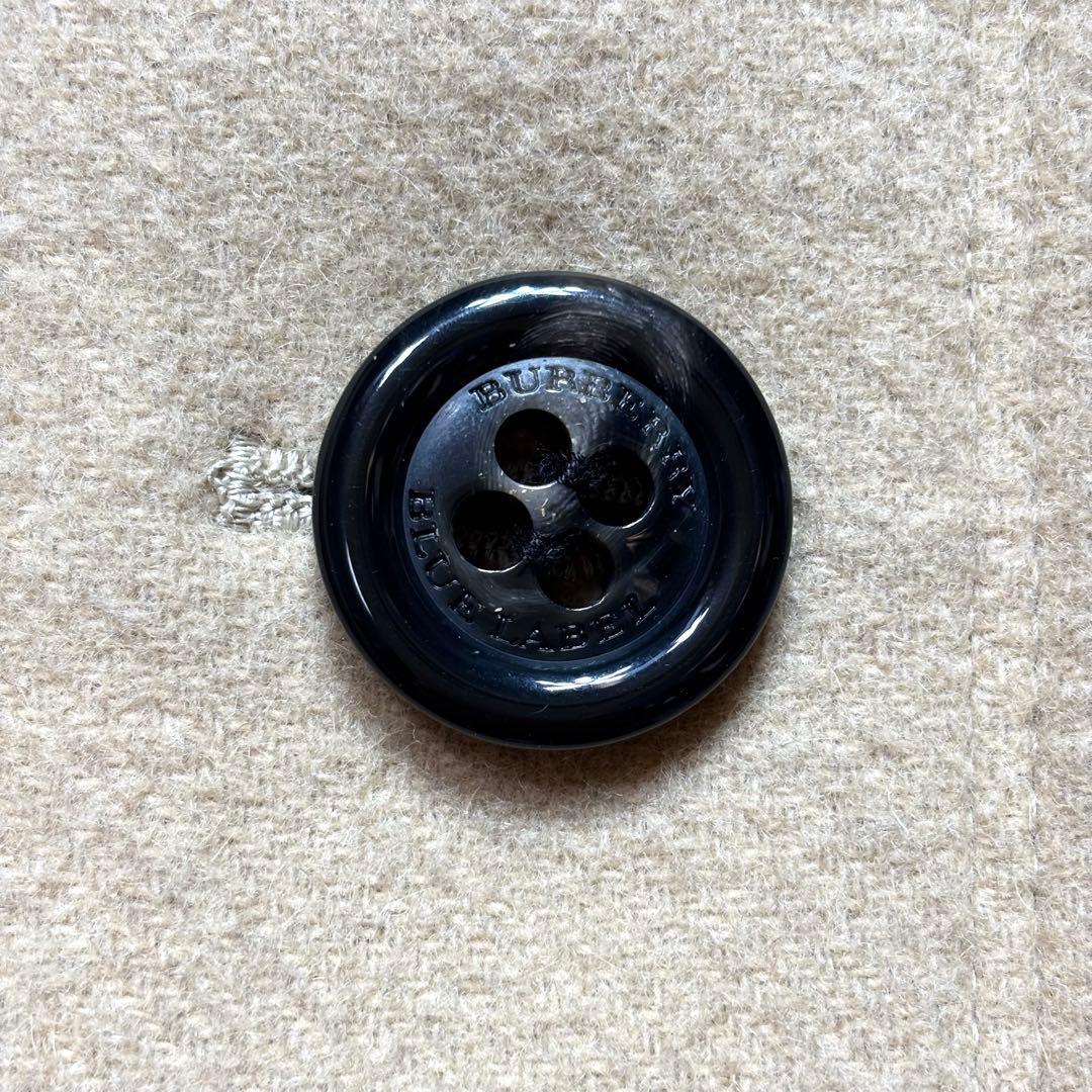 美品✨バーバリーブルーレーベル ウールコート ノバチェック アンゴラ混 38