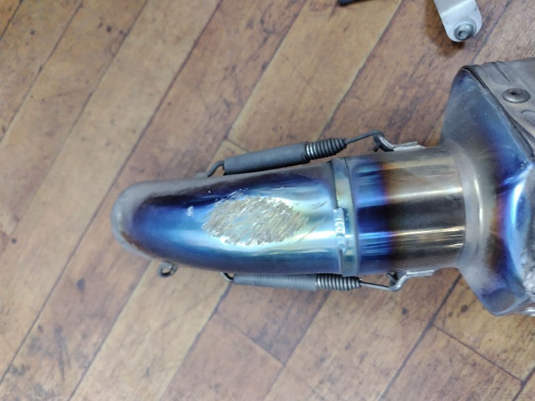 値下げしましたヤマハ YZF-R25 MT-25 オーバー　チタンスリップオン