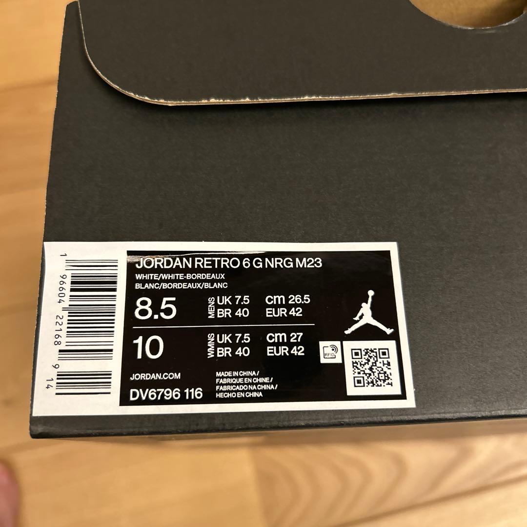 Air Jordan 6 Retro ホワイト/バーガンディ