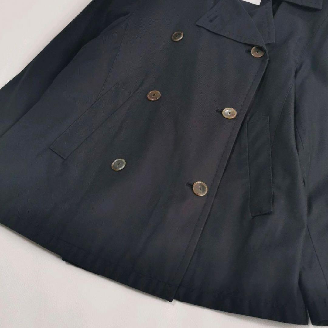 ブ*ケ様 高級白タグ【人気✨】マックスマーラ トレンチコート ショート ネイビー