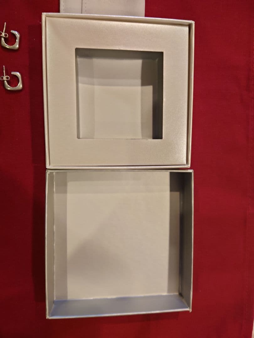 希少　シャネルスクエアピアス　シルバー