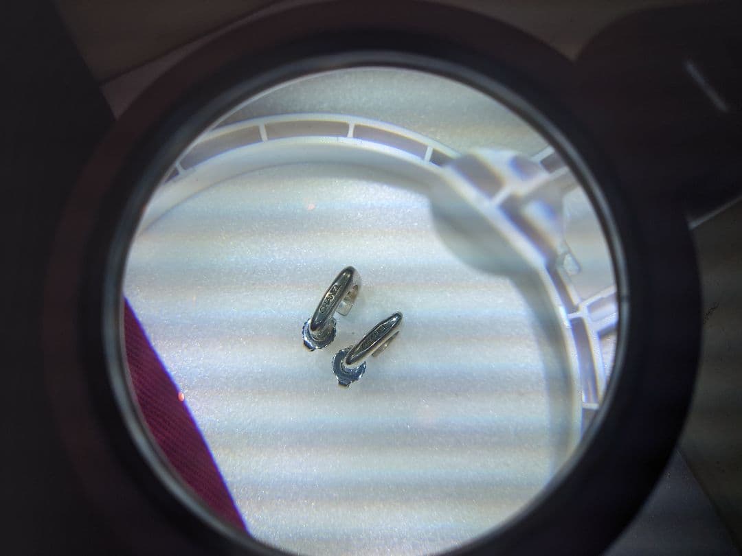 希少　シャネルスクエアピアス　シルバー