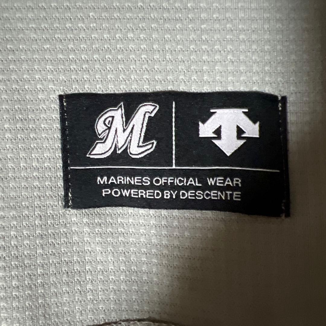 デサント　千葉ロッテマリーンズ 野球　ユニフォーム グレー　ビジター 刺繍