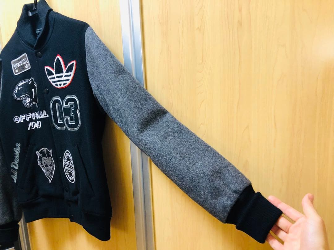 【入手困難/激レア】adidasウールスタジャンブラック 桑田佳祐着用 サイズM