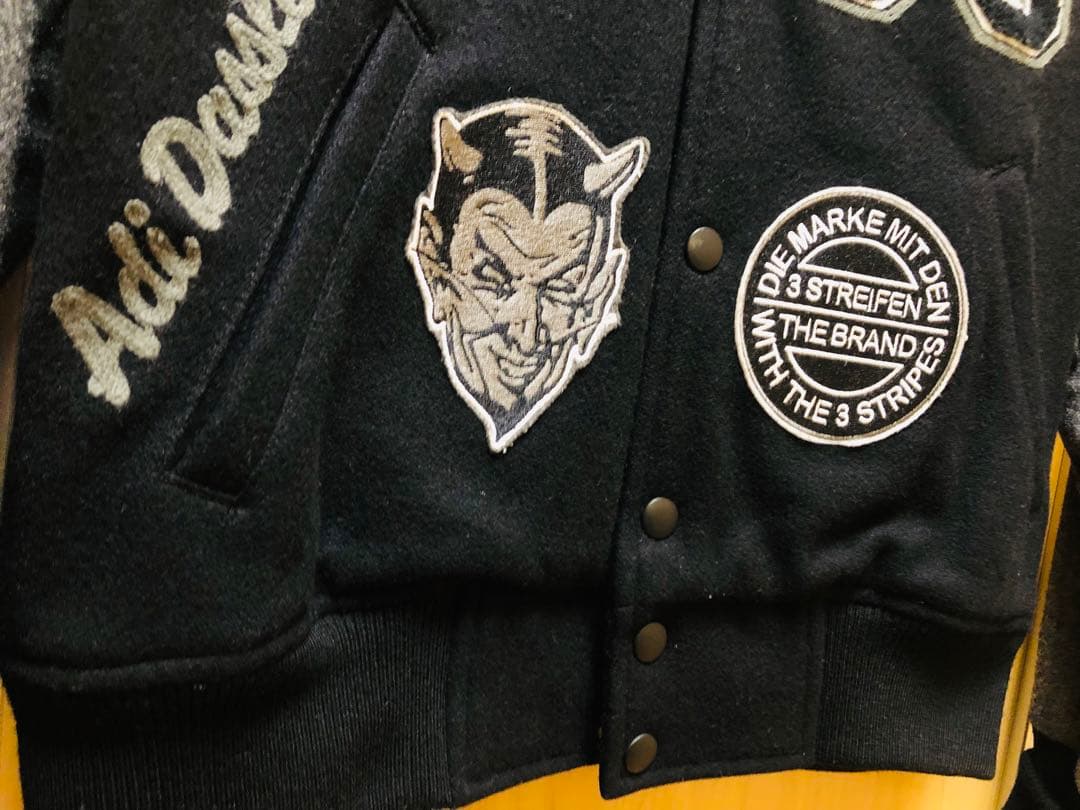 【入手困難/激レア】adidasウールスタジャンブラック 桑田佳祐着用 サイズM