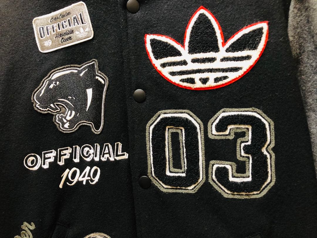 【入手困難/激レア】adidasウールスタジャンブラック 桑田佳祐着用 サイズM