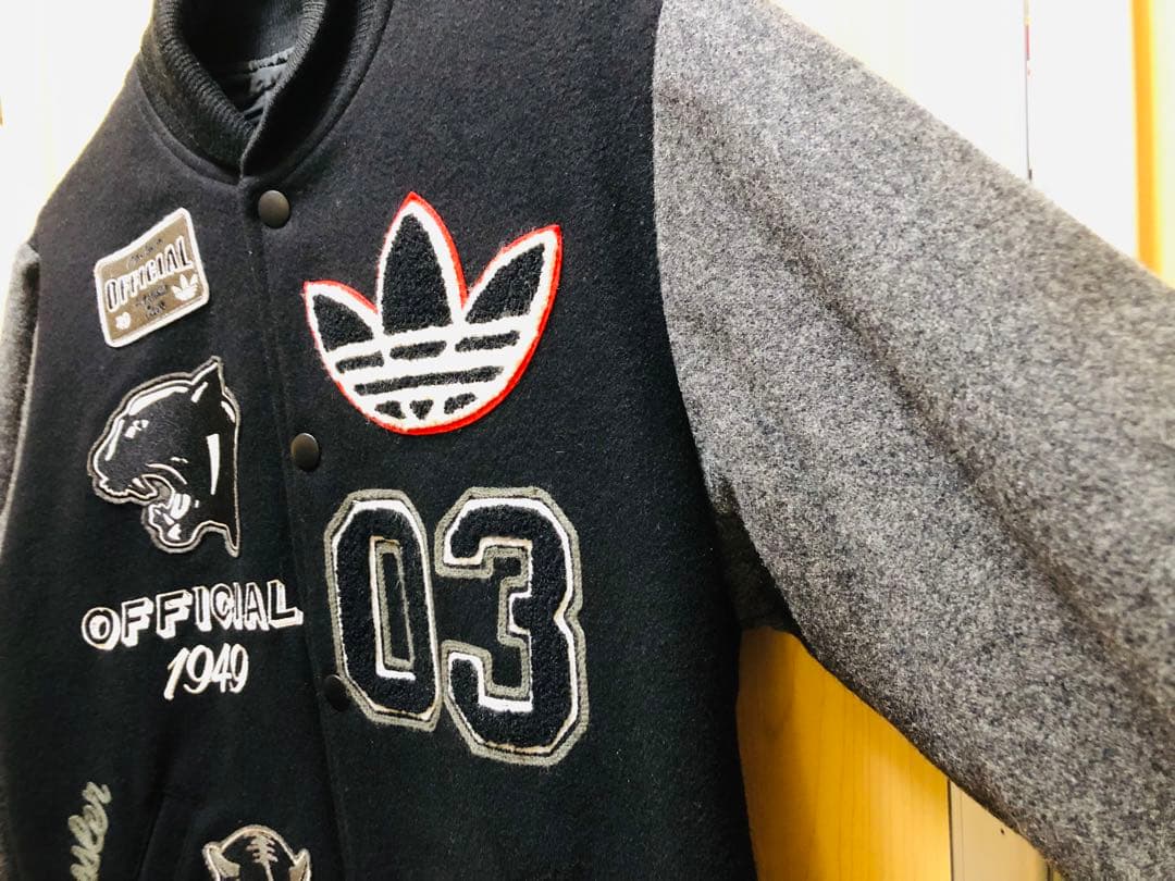 【入手困難/激レア】adidasウールスタジャンブラック 桑田佳祐着用 サイズM