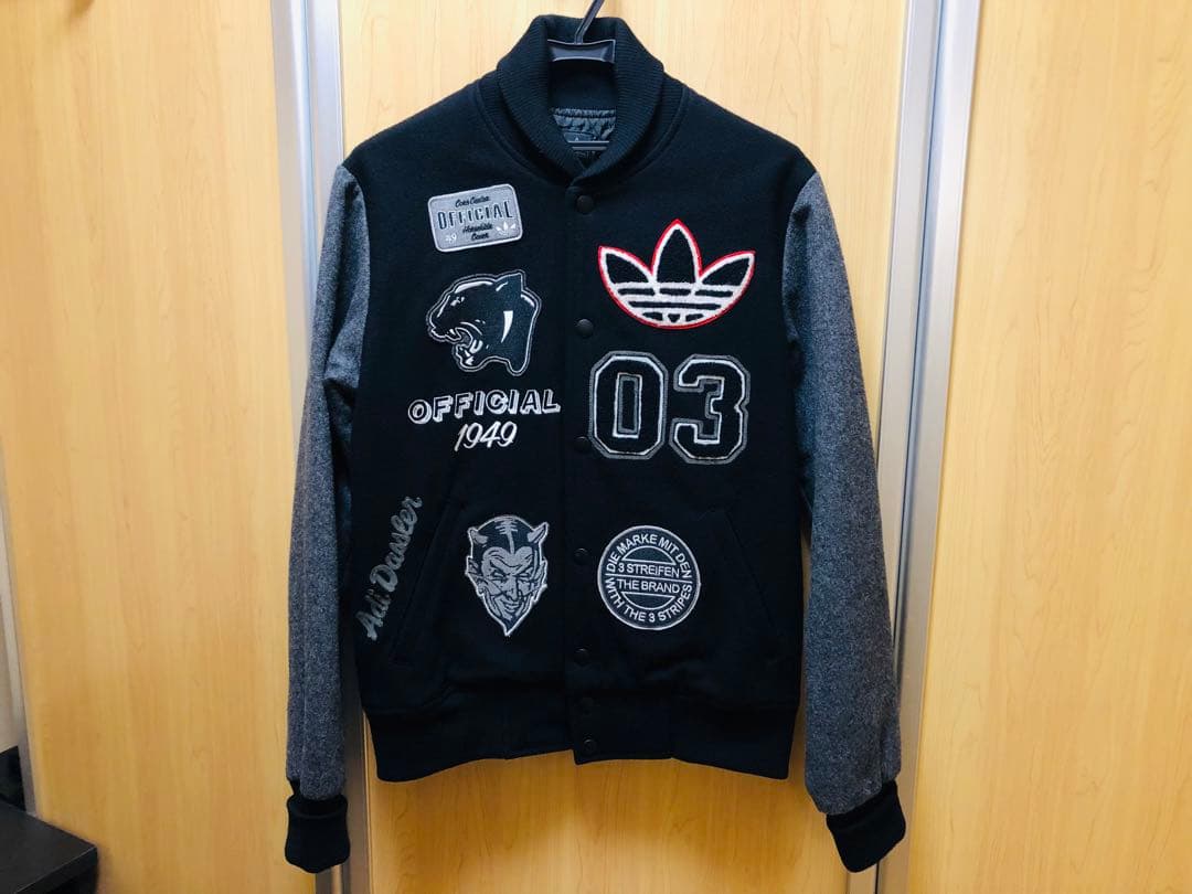 【入手困難/激レア】adidasウールスタジャンブラック 桑田佳祐着用 サイズM