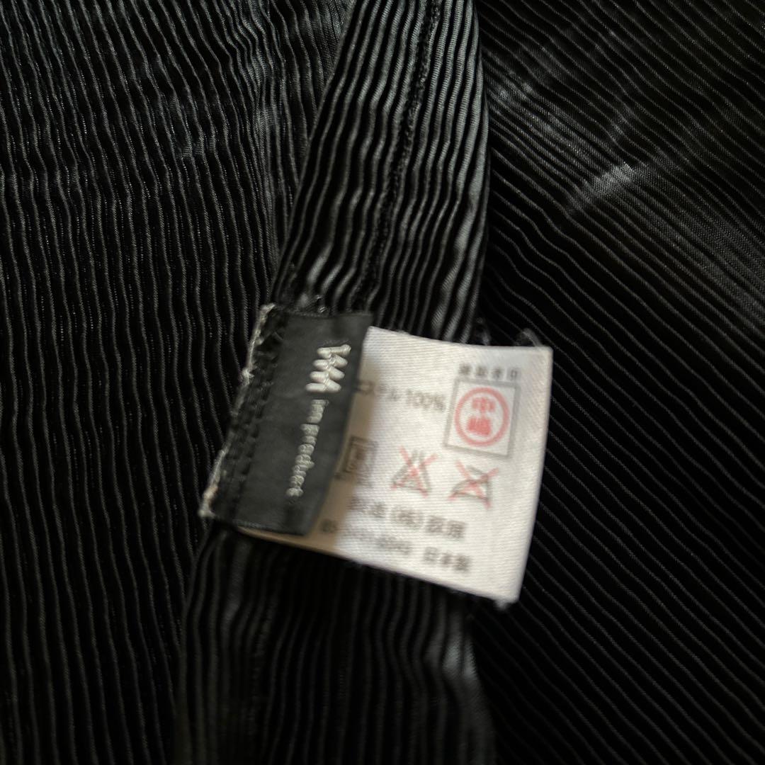 イッセイミヤケ　プリーツプリーズ　ブラックプリーツエプロン