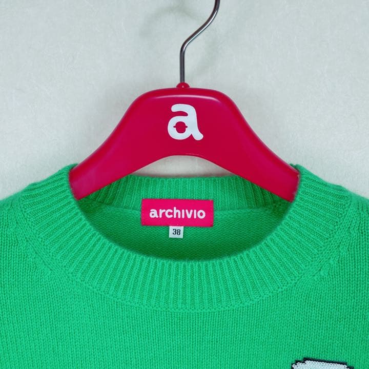 ２２FW新作【新品未使用 アルチビオ】カシミヤクルーセーター38号