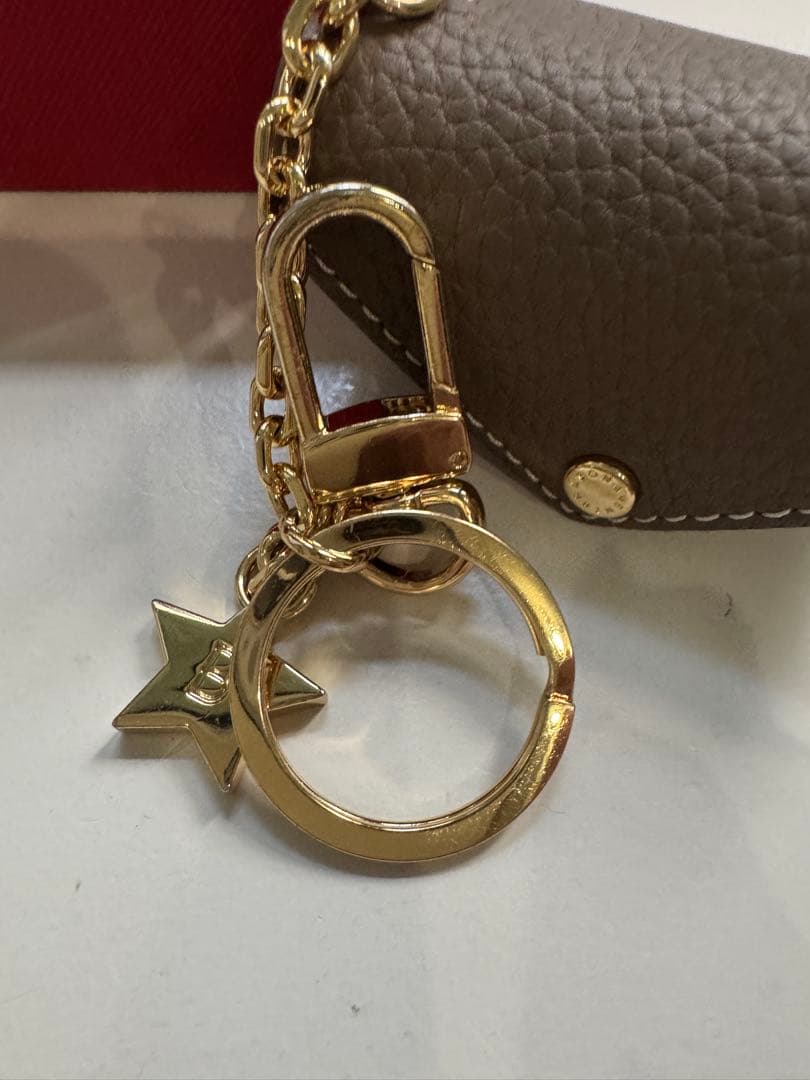 新品未使用◾️ボナベンチュラ◾️スター チェーン キーホルダー シュリンクレザー