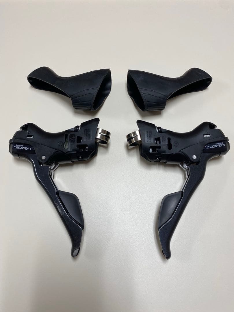 美品　シマノ　デュアルコントロールレバー　SORA R3000 STI 2×9