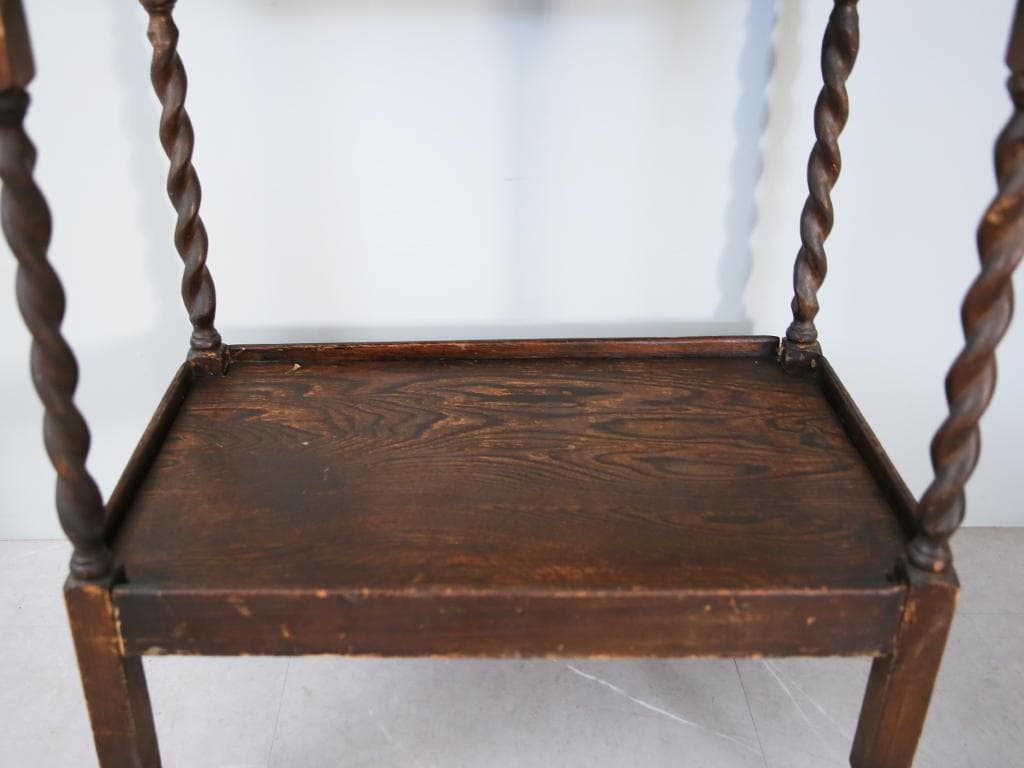 英国アンティーク木製キッチンワゴン/トロリー/サイドテーブル机(89-230)