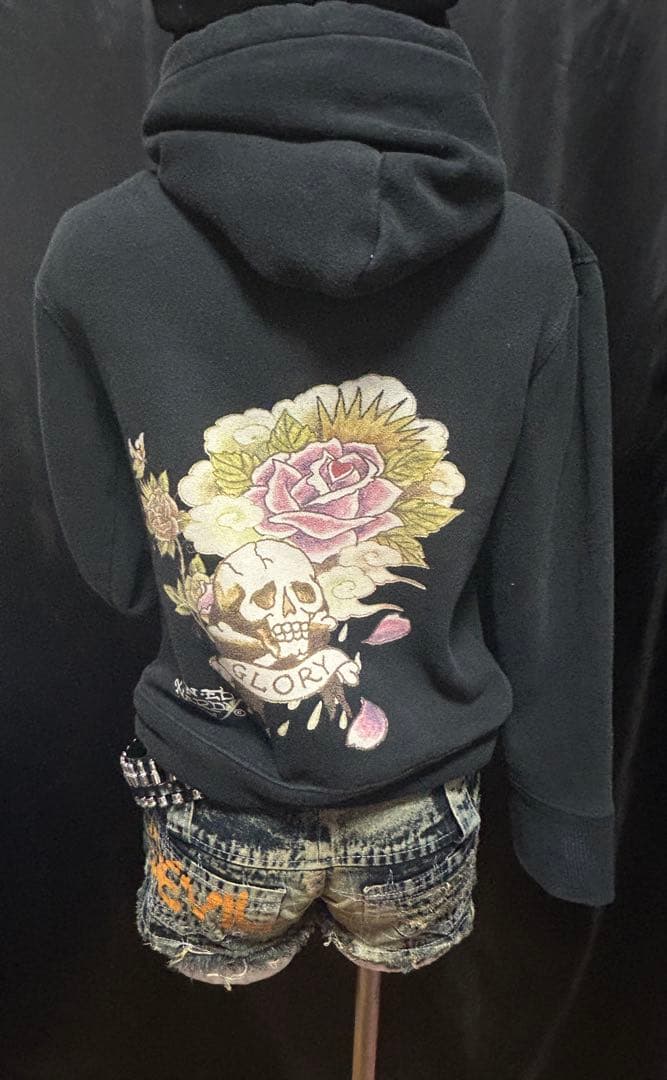 Ed Hardy ブラック パーカー★