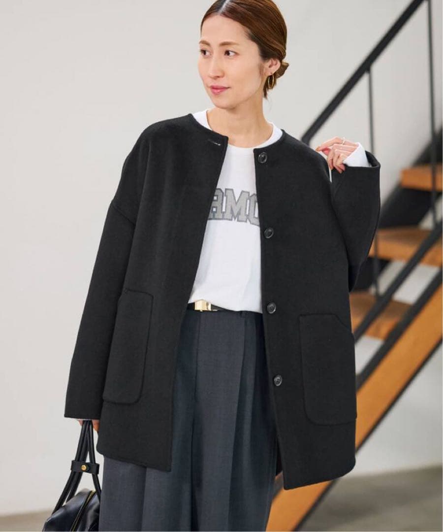 framework ハミルトンリバークルーネックコート　38