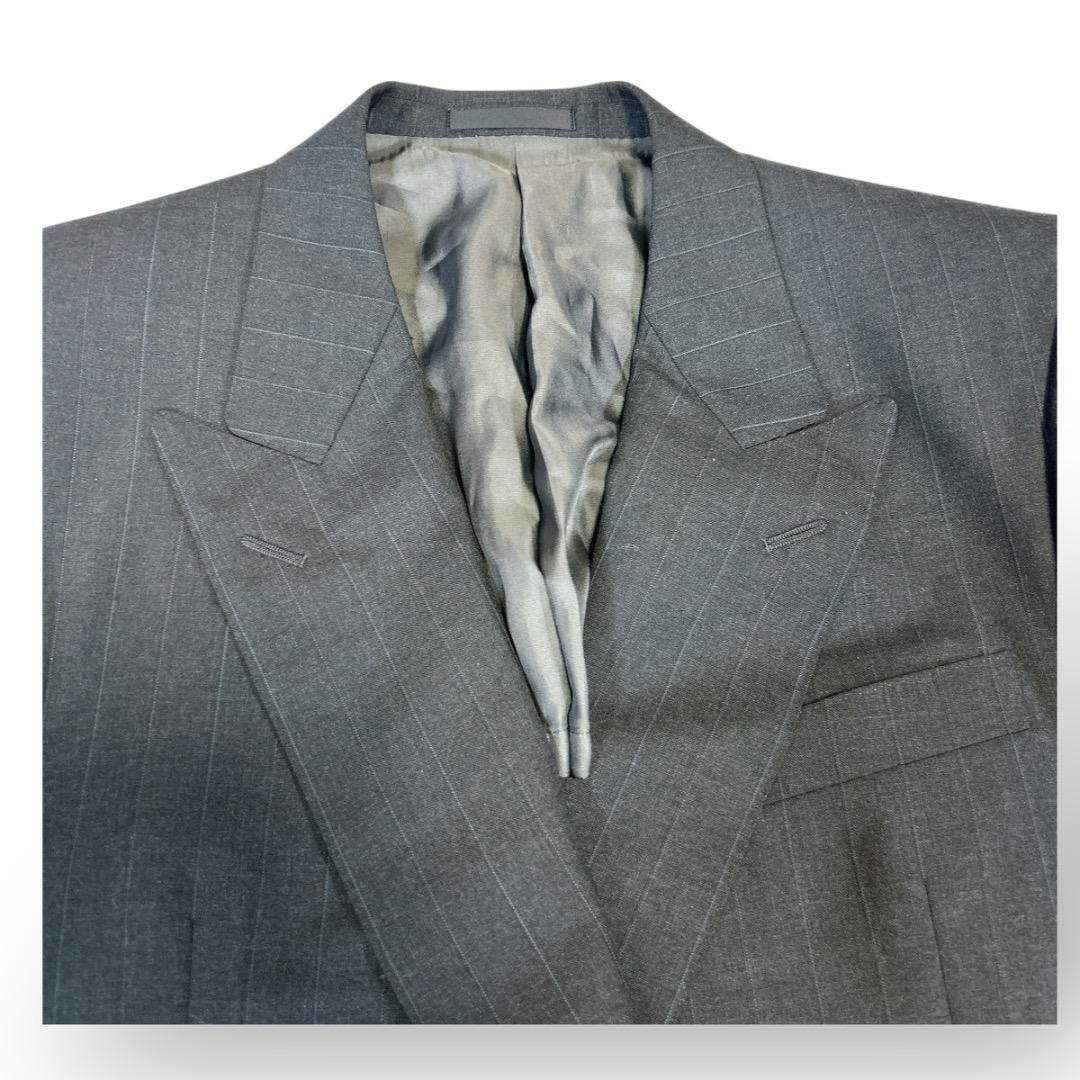 美品✨Burberrys ダブルスーツ セットアップ 千鳥柄 グレー