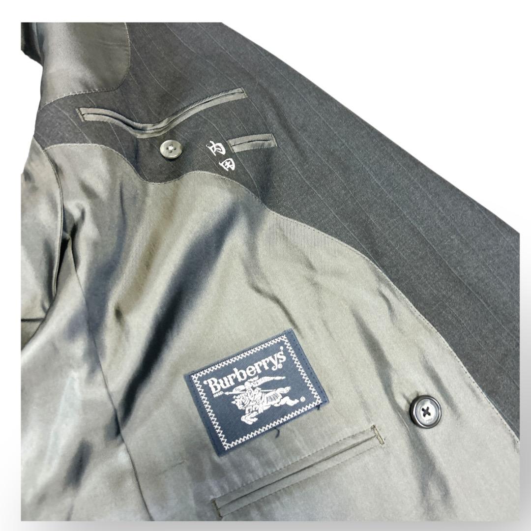 美品✨Burberrys ダブルスーツ セットアップ 千鳥柄 グレー