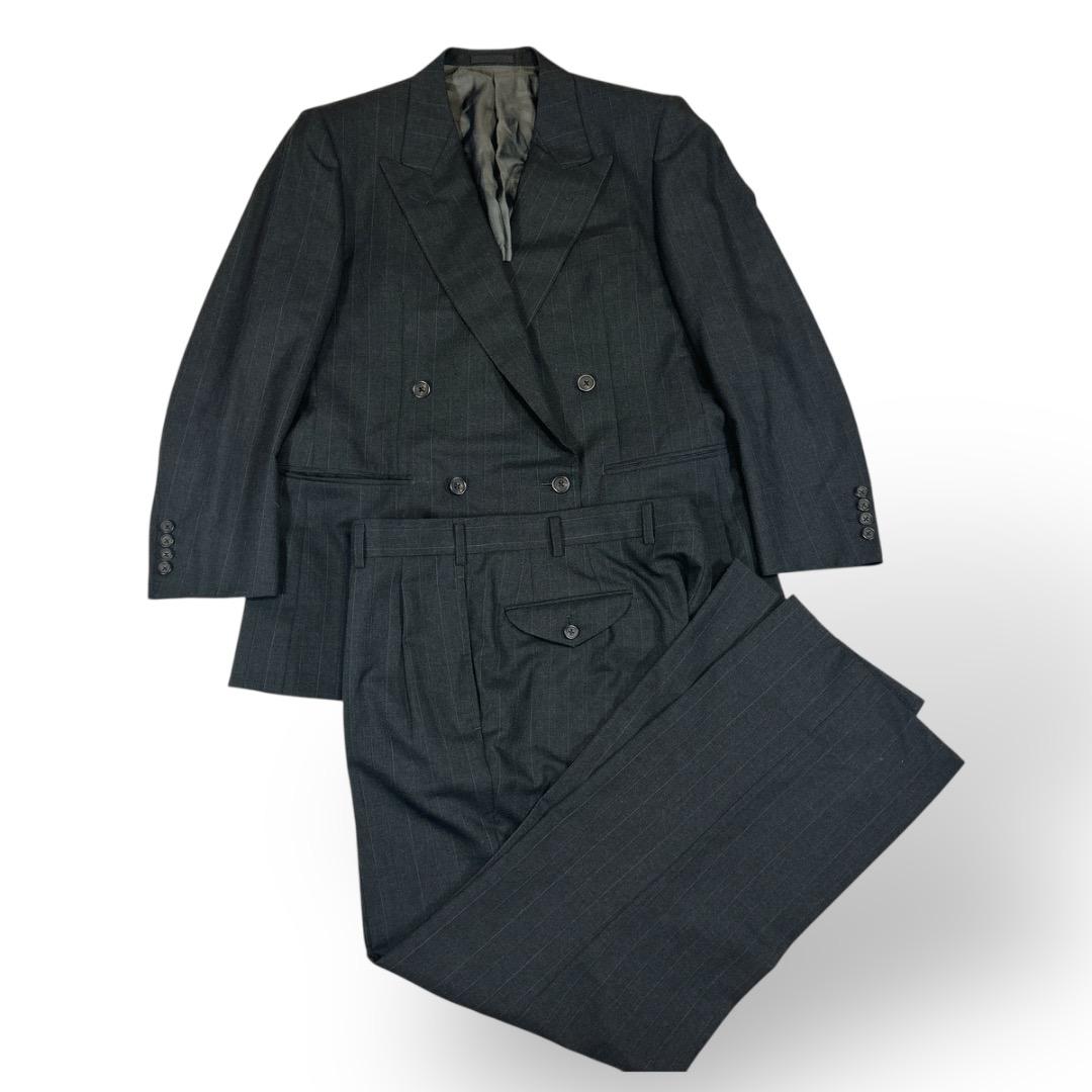 美品✨Burberrys ダブルスーツ セットアップ 千鳥柄 グレー