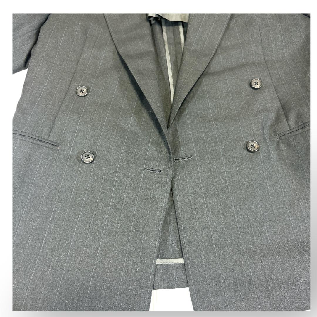 美品✨Burberrys ダブルスーツ セットアップ 千鳥柄 グレー