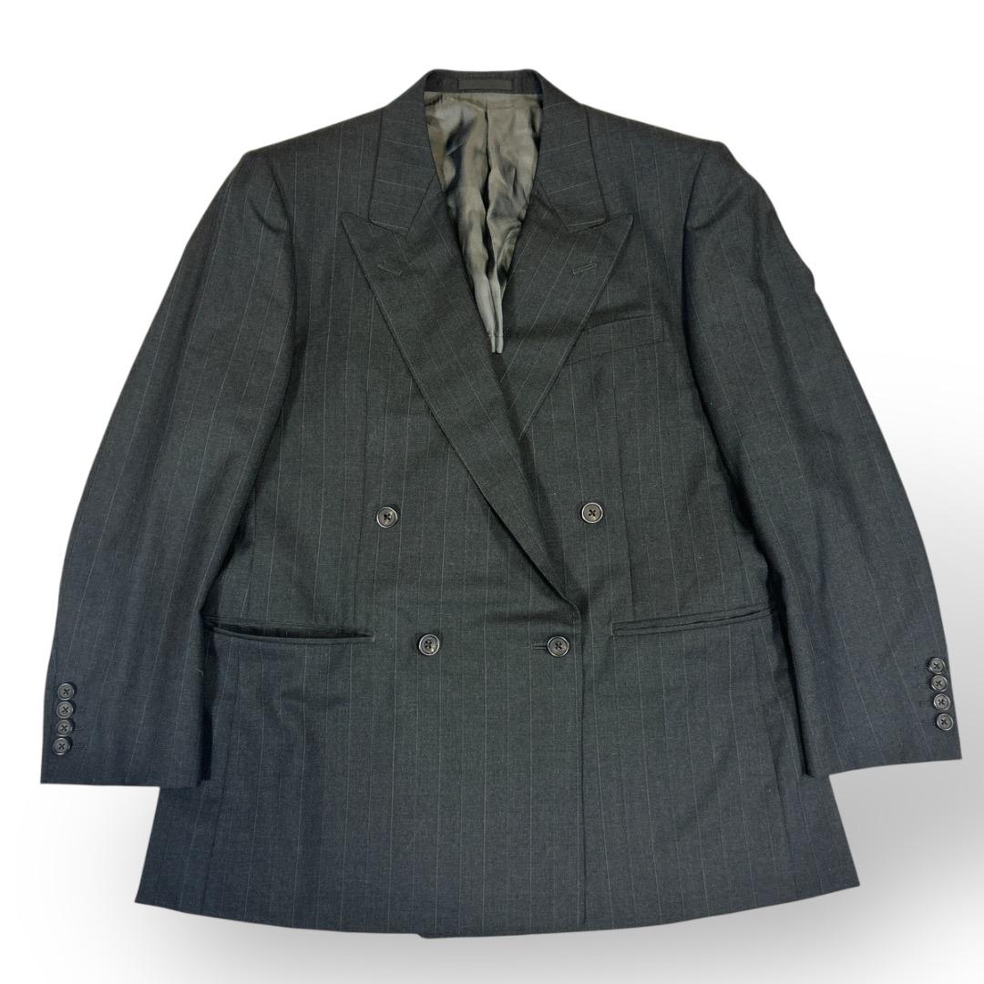 美品✨Burberrys ダブルスーツ セットアップ 千鳥柄 グレー