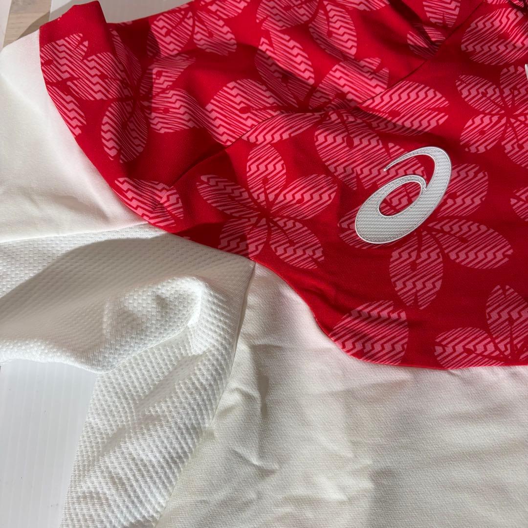 ASICS 桜の花柄 ウィンドブレーカー Lサイズ　定価32000 ジャケット