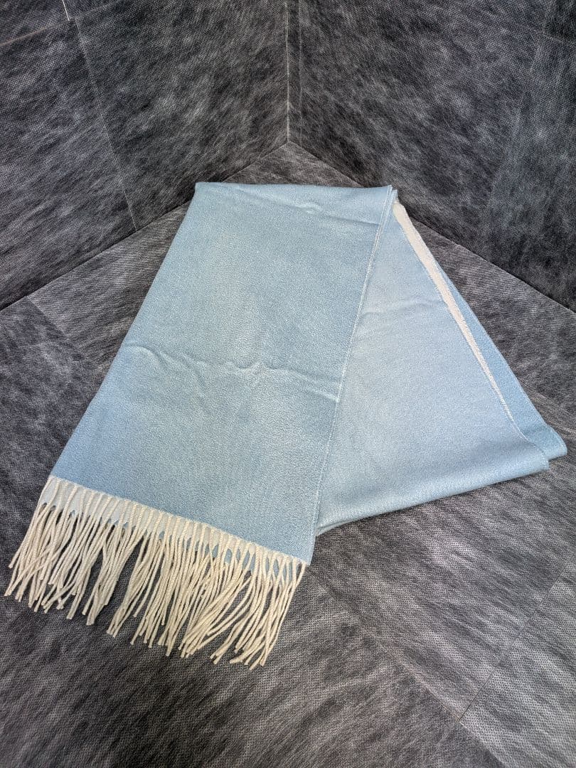 Loro Piana ベビーカシミヤ マフラー 水色