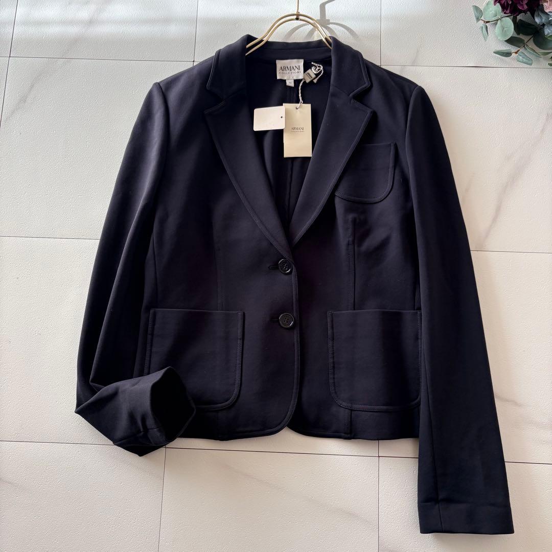 ARMANI COLLEZIONI 46サイズ　テーラードジャケット　ポンチ素材