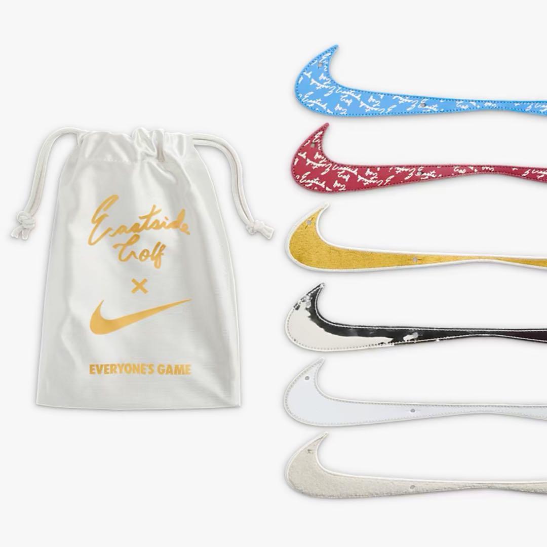 Nike Air Max 1 ホワイト/ゴールド 27cm 交換用スウッシュ付き