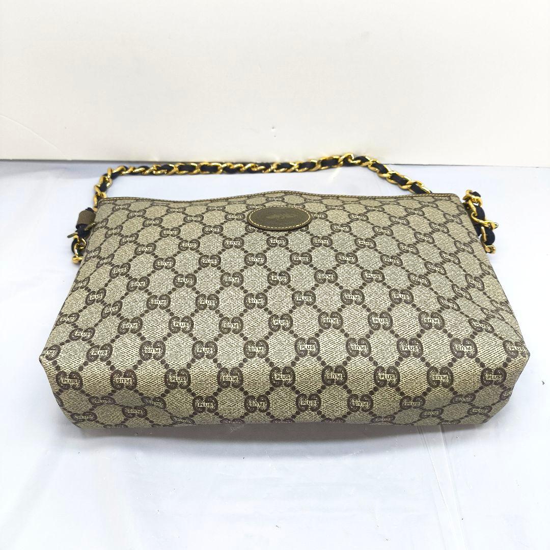美品 グッチ プラス GG スプリーム チェーンショルダーバッグ クラッチバッグ