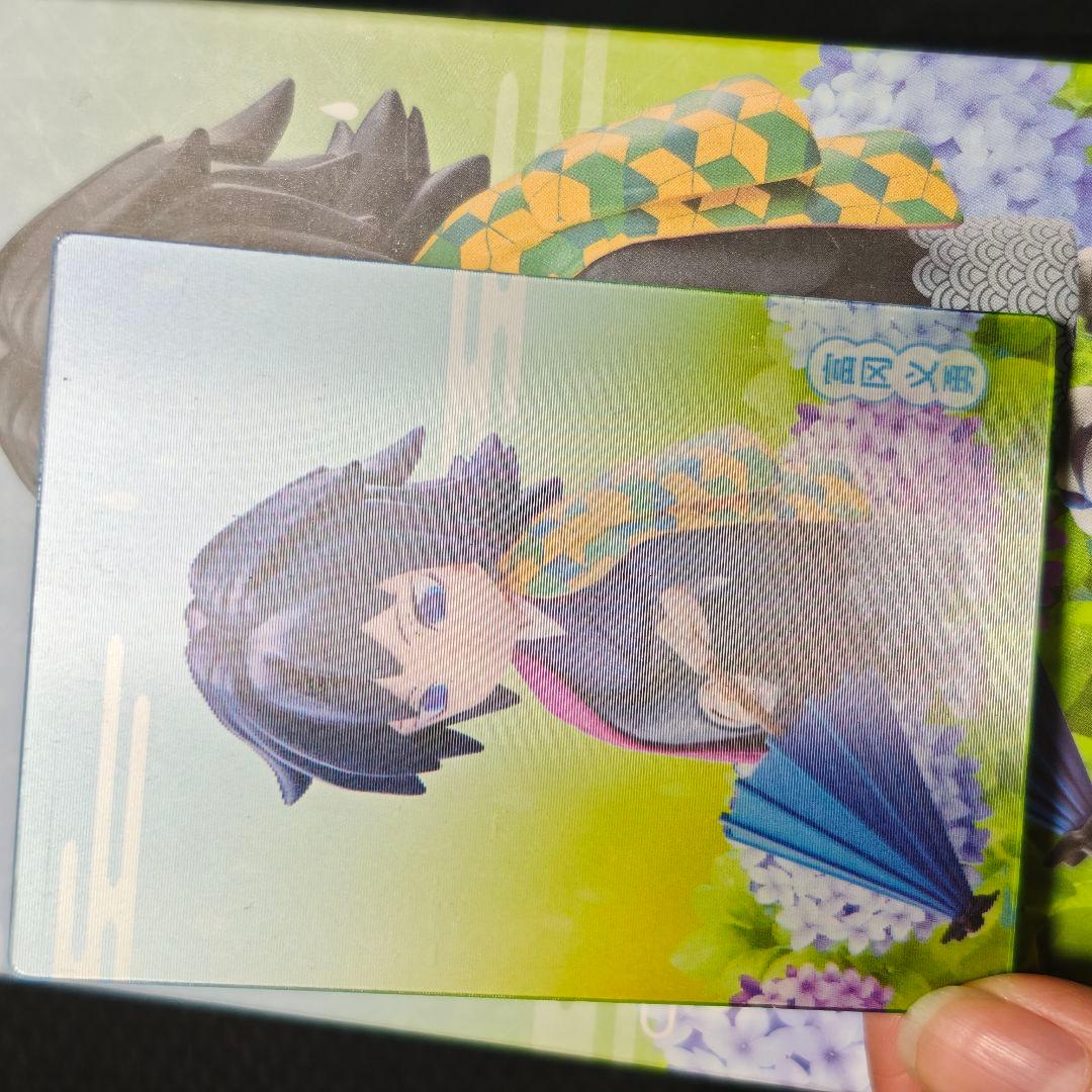 冨岡義勇 梅雨シリーズ 鬼滅の刃 中国 限定 フィギュア レンチキュラーカード