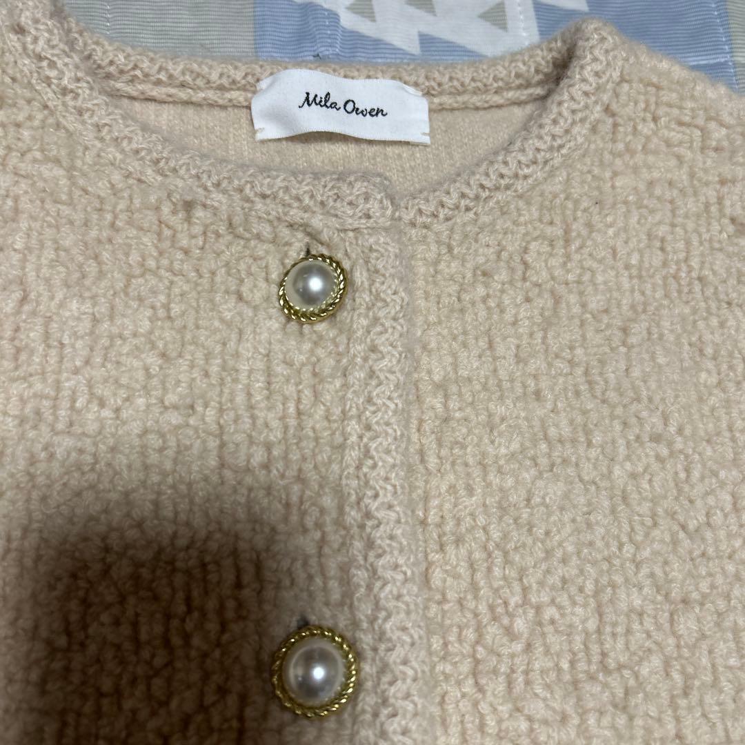 Mila Owenパイル編みショート丈金釦ニットジャケット