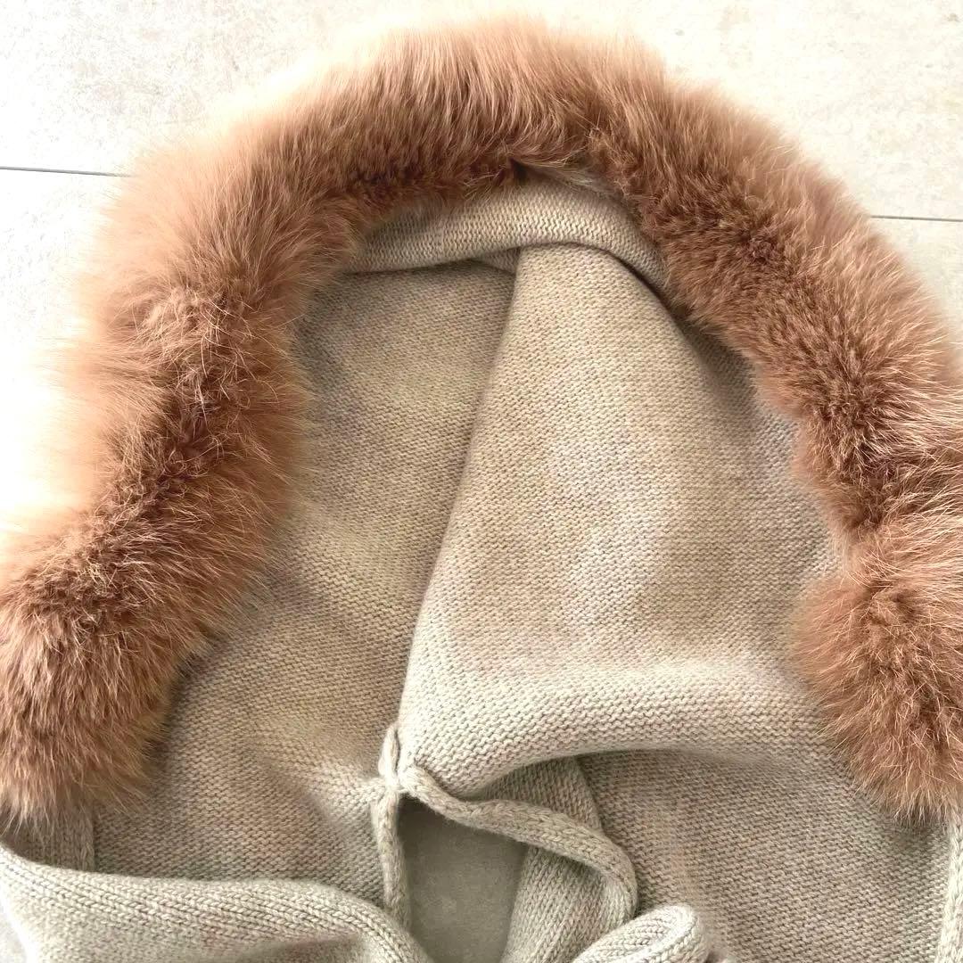 マッキー！ドゥーズィエムクラス ファー付きベージュストール IENA