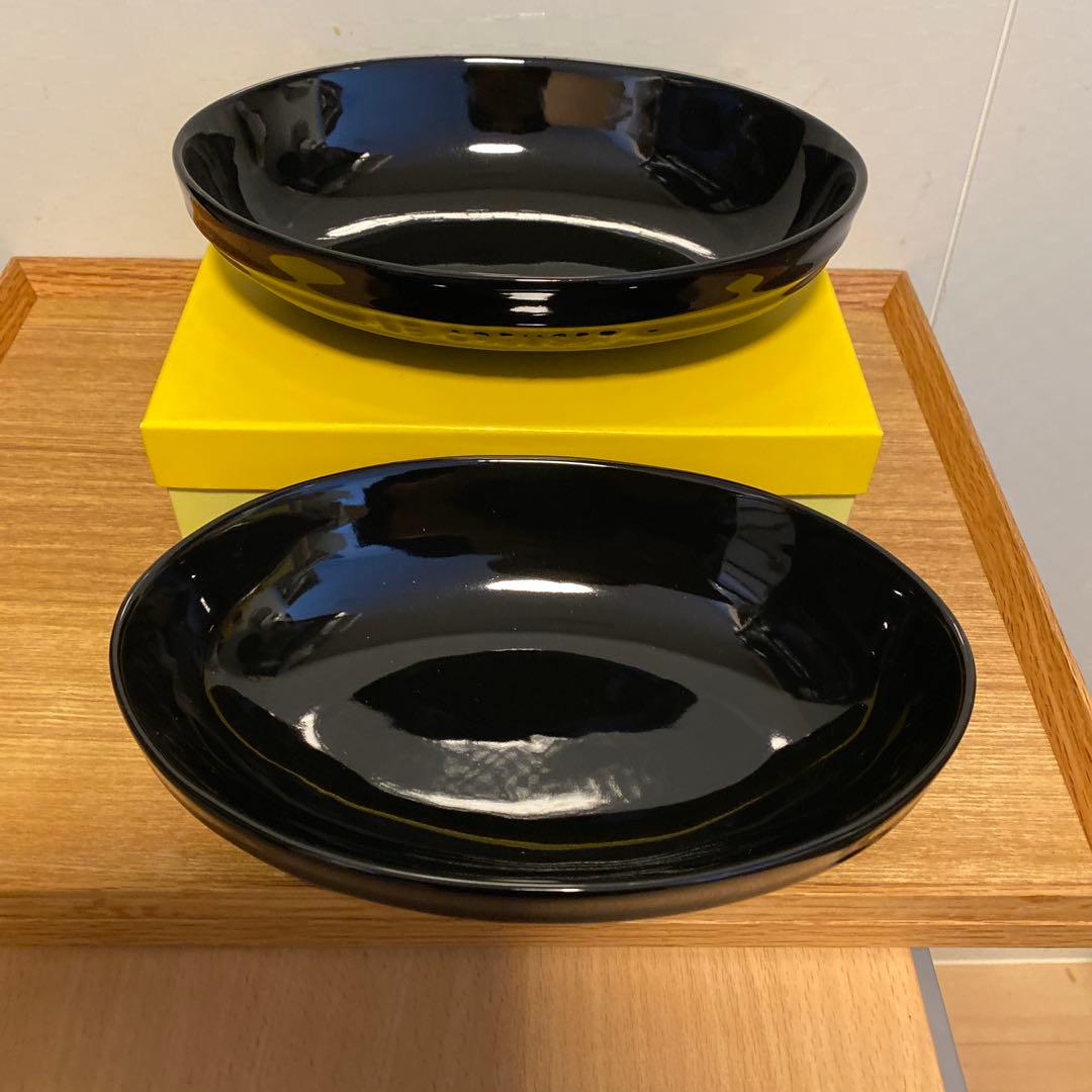 新品　LE CREUSET ブラックオーバルボウル　2個セット